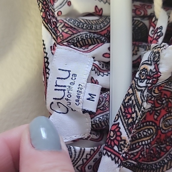 GURU Boho Print Blouse M - Picture 5 of 8